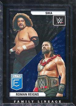 2023 Donruss Elite WWE - Family Lineage #3 Roman Reigns / Sika Front