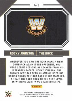 2023 Donruss Elite WWE - Family Lineage #9 The Rock / Rocky Johnson Back