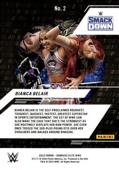 2023 Donruss Elite WWE - Powerhouses #2 Bianca Belair Back