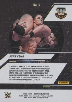 2023 Donruss Elite WWE - Powerhouses #5 John Cena Back