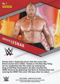 2023 Donruss Elite WWE - Spellbound #7 Brock Lesnar Back