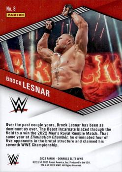 2023 Donruss Elite WWE - Spellbound #8 Brock Lesnar Back
