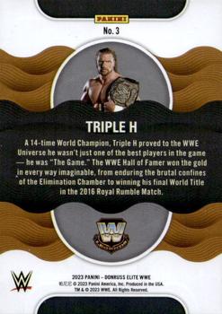 2023 Donruss Elite WWE - Title Waves #3 Triple H Back