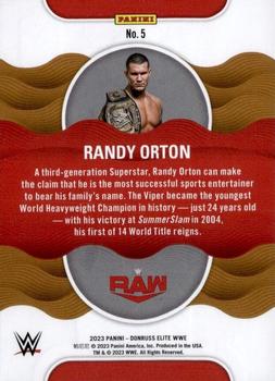 2023 Donruss Elite WWE - Title Waves #5 Randy Orton Back
