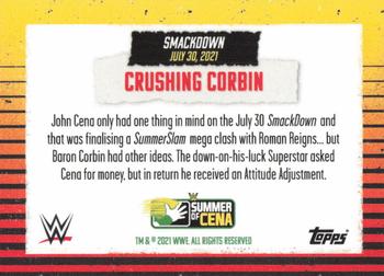 2021 Topps Now WWE Summer Of Cena #NNO Crushing Corbin Back