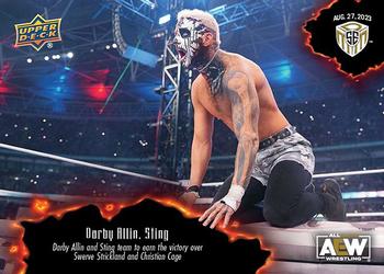 2023 Upper Deck AEW Match Dated Moments Special Edition #9 Darby Allin / Sting Front