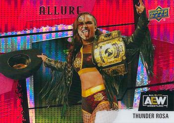 2022 Upper Deck Allure AEW - Red Rainbow #114 Thunder Rosa Front