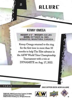 2022 Upper Deck Allure AEW - Table #8 Kenny Omega Back