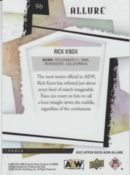 2022 Upper Deck Allure AEW - Table #96 Rick Knox Back