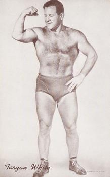 1960 Exhibit Wrestling #NNO Tarzan White Front