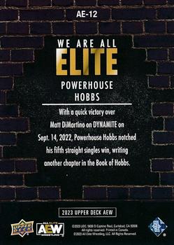 2023 Upper Deck AEW - We Are All Elite #AE-12 Powerhouse Hobbs Back