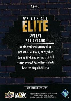 2023 Upper Deck AEW - We Are All Elite #AE-40 Swerve Strickland Back