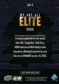 2023 Upper Deck AEW - We Are All Elite Silver #AE-4 HOOK Back