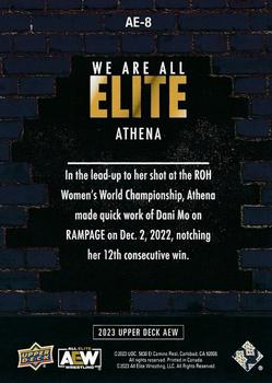 2023 Upper Deck AEW - We Are All Elite Silver #AE-8 Athena Back