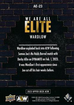 2023 Upper Deck AEW - We Are All Elite Silver #AE-23 Wardlow Back
