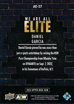 2023 Upper Deck AEW - We Are All Elite Silver #AE-37 Daniel Garcia Back