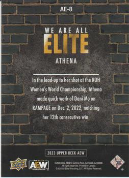 2023 Upper Deck AEW - We Are All Elite Gold #AE-8 Athena Back