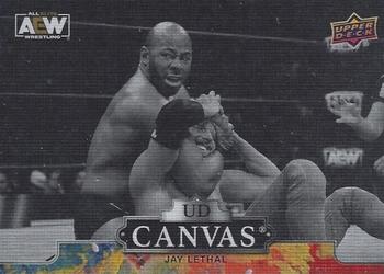2023 Upper Deck AEW - UD Canvas Black #C98 Jay Lethal Front