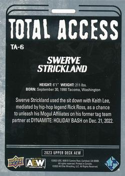 2023 Upper Deck AEW - Total Access Silver #TA-6 Swerve Strickland Back
