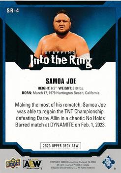 2023 Upper Deck AEW - Stepping Inside the Ring #SR-4 Samoa Joe Back