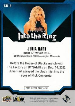 2023 Upper Deck AEW - Stepping Inside the Ring #SR-6 Julia Hart Back