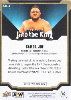 2023 Upper Deck AEW - Stepping Inside the Ring Gold #SR-4 Samoa Joe Back