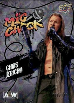 2023 Upper Deck AEW - Mic Check Silver #MC-15 Chris Jericho Front