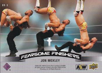 2023 Upper Deck AEW - Fearsome Finishers Lenticular #FF-1 Jon Moxley Back
