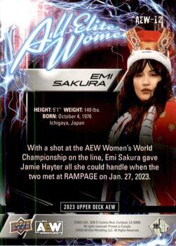 2023 Upper Deck AEW - All Elite Women #AEW-12 Emi Sakura Back