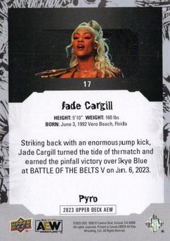 2023 Upper Deck AEW - Pyro #17 Jade Cargill Back