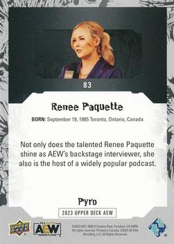 2023 Upper Deck AEW - Pyro #83 Renee Paquette Back