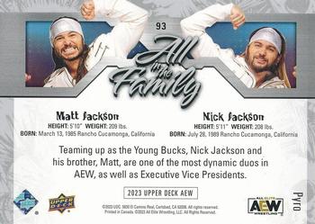 2023 Upper Deck AEW - Pyro #93 Matt Jackson / Nick Jackson Back