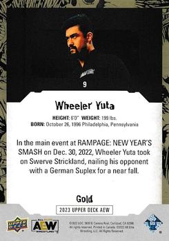 2023 Upper Deck AEW - Gold #9 Wheeler Yuta Back