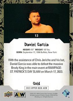 2023 Upper Deck AEW - Gold #13 Daniel Garcia Back