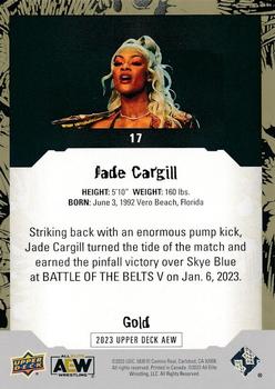 2023 Upper Deck AEW - Gold #17 Jade Cargill Back