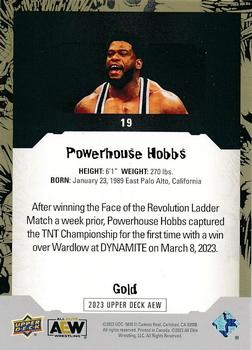 2023 Upper Deck AEW - Gold #19 Powerhouse Hobbs Back