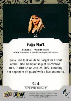 2023 Upper Deck AEW - Gold #32 Julia Hart Back