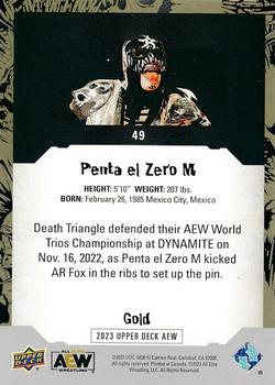 2023 Upper Deck AEW - Gold #49 Penta el Zero M Back