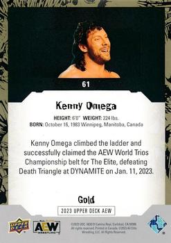 2023 Upper Deck AEW - Gold #61 Kenny Omega Back