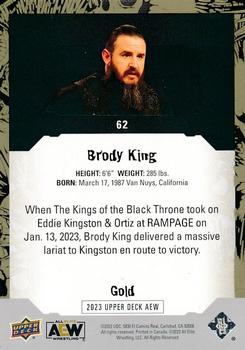 2023 Upper Deck AEW - Gold #62 Brody King Back