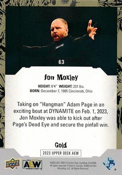 2023 Upper Deck AEW - Gold #63 Jon Moxley Back