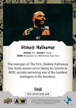 2023 Upper Deck AEW - Gold #81 Stokely Hathaway Back
