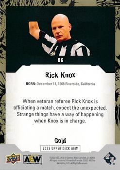 2023 Upper Deck AEW - Gold #86 Rick Knox Back