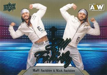 2023 Upper Deck AEW - Gold #93 Matt Jackson / Nick Jackson Front