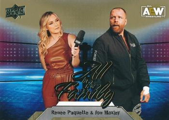 2023 Upper Deck AEW - Gold #94 Renee Paquette / Jon Moxley Front