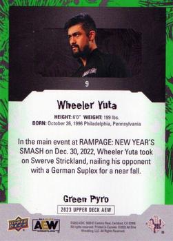 2023 Upper Deck AEW - Green Pyro #9 Wheeler Yuta Back