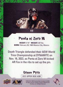 2023 Upper Deck AEW - Green Pyro #49 Penta el Zero M Back