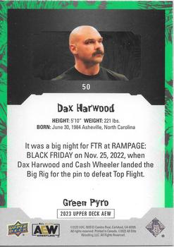 2023 Upper Deck AEW - Green Pyro #50 Dax Harwood Back