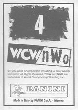 1999 Panini WCW/NWO Stickers #4 Hulk Hogan Back
