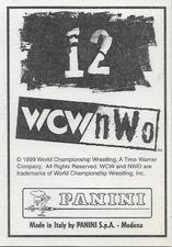 1999 Panini WCW/NWO Stickers #12 Kevin Nash Back
